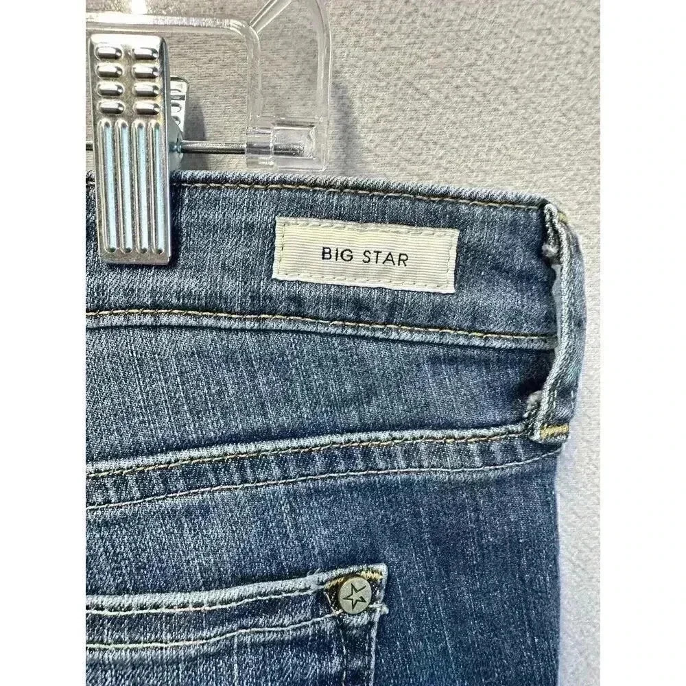 BIG STAR Women’s Size 32R Blue Medium Wash Kate Relaxed Straight Stretch Denim‎ - Picture 6 of 9